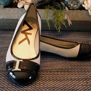 Anne Klein Sport flats in ivory, size 6